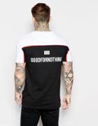 Good For Nothing T-shirt With Back Print - Black