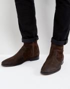 Frank Wright Deconstructed Boots Brown Suede - Brown