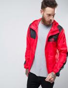 The North Face 1985 Mountain Jacket Hooded In Red/black - Red