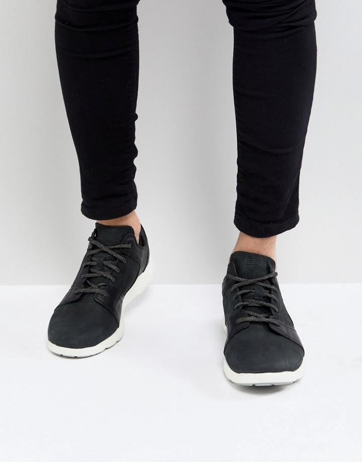 Timberland Flyroam Suede Sneakers In Black - Black