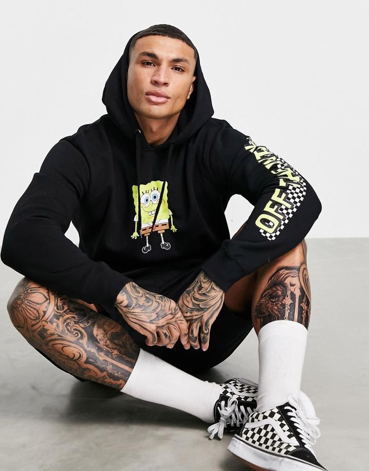 Vans X Spongebob Happy Face Hoodie In Black