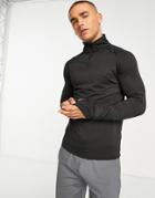 Bolongaro Trevor Sports High Neck Training Top In Black