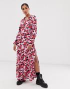 Signatrure 8 Rose Print Midi Dress - Pink