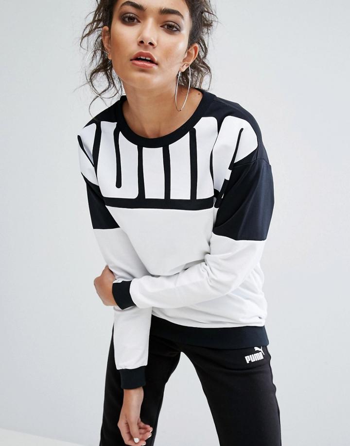Puma Rebel Crew Top Q4 - White