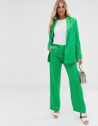 Vila Wide Suit Pants - Green