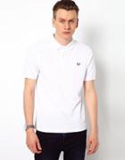 Fred Perry Slim Fit Plain Polo - White