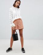 Moves By Minimum High Waisted Shorts-pink