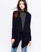 Yumi Longline Cardigan - Navy