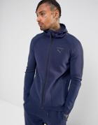 Puma Evoknit Full-zip Pullover In Navy 57336706 - Navy