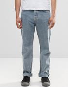 Weekday Vacant Straight Jeans Bench Blue - Blue
