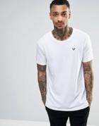 True Religion Longline Logo T-shirt - Optic White