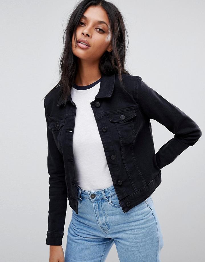 Noisy May Denim Jacket - Black