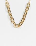 Pieces Chunky Chain Link Necklace In Gold