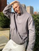 Asos 4505 Oversized Hoodie With Utility Pockets-grey