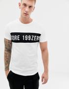 Jack And Jones Core Colored Block Tee - White