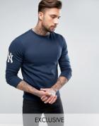 Majestic Yankees Oversized Sweatshirt Exclusive To Asos - Navy