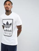 Adidas Originals Japan Archive T-shirt In White Br6964 - White