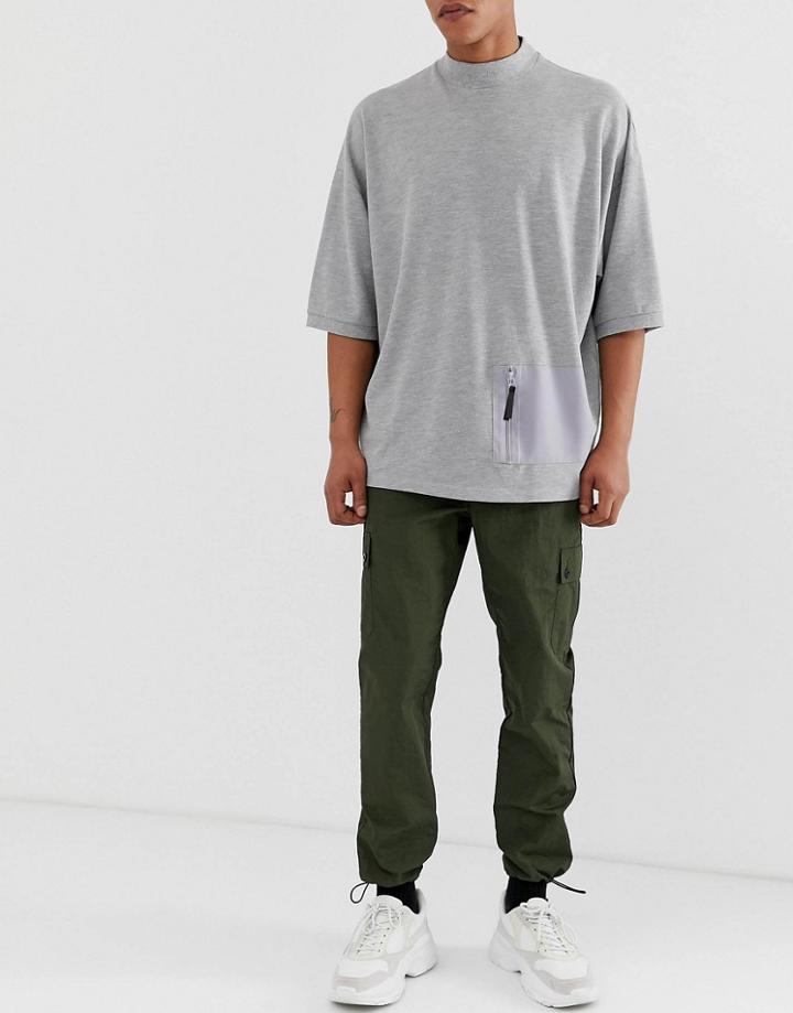 Asos Design Cargo Pants In Dark Green