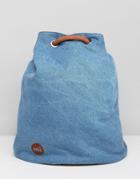 Mi Pac Tumbled Swing Backpack In Denim - Blue