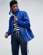 Herschel Forecast Hooded Coach Jacket Waterproof In Blue - Blue