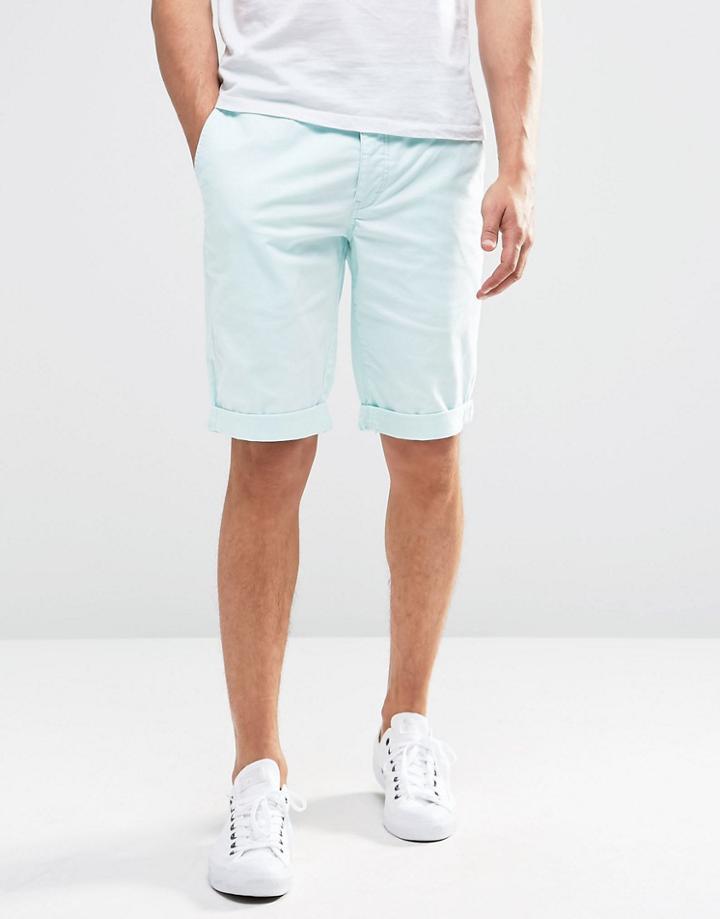 Minimum Chino Shorts In Aqua - Bleached Aqua