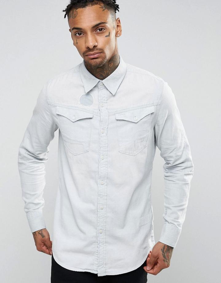 G-star Arc 3d Denim Shirt - Blue