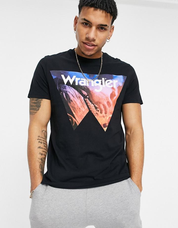 Wrangler Cowboy-cool T-shirt-black