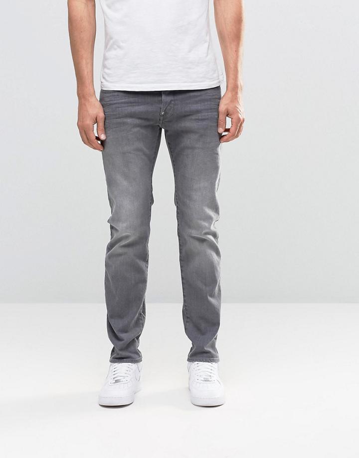 G-star Revend Straight Jeans Gray Medium Aged - Medium Aged