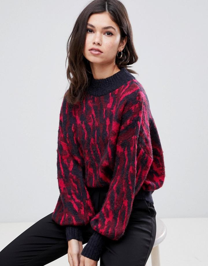 Y.a.s Patterned Knitted Sweater-multi