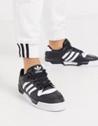 Adidas Originals Rivalry Low Sneakers In Triple Black