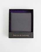 Smith & Canova Leather Wallet In Gray - Gray