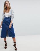 Diesel Midi Denim Skirt - Blue