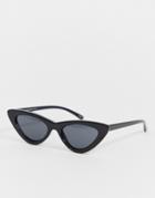 Selected Femme Black Cateye Sunglasses - Black