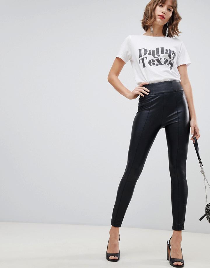 Stradivarius Pu Legging - Blue