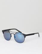 Boss Orange Round Sunglasses - Black