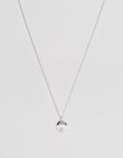 Chained & Able Logo Medallion Necklace In Silver - Silver