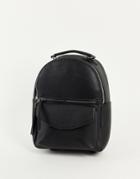 Stradivarius Backpack With Front Pocket And Top Handle In Black