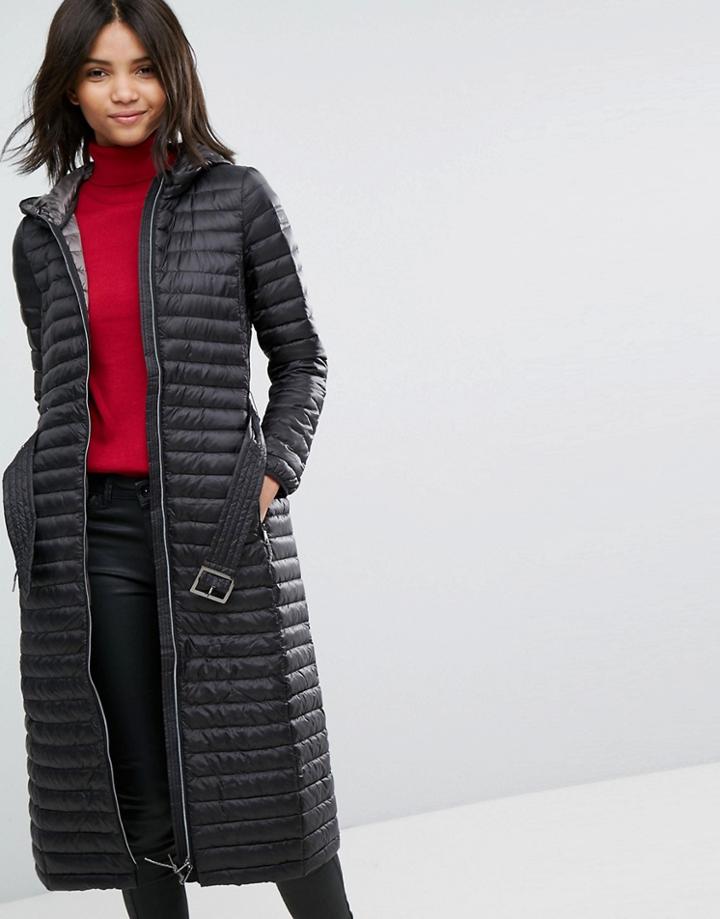 Esprit Down Longline Padded Coat - Black