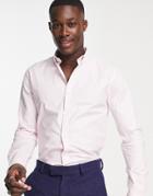 Original Penguin Skinny Fit Logo Oxford Shirt-pink