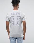 New Era Ravens T-shirt With Back Print - Gray