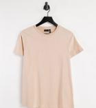 Asos Design Maternity Ultimate Organic Cotton T-shirt With Crew Neck In Cosmetic-pink