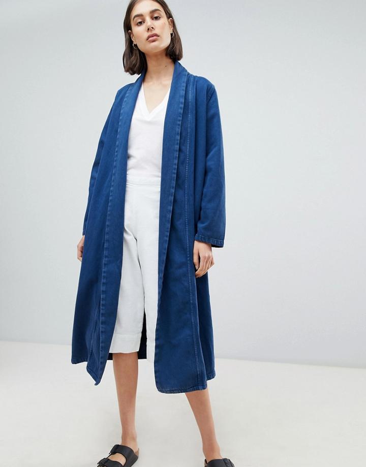 Waven Anja Denim Duster Jacket - Blue