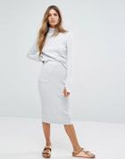 Micha Lounge Pocket Detail Skirt - Gray