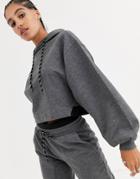 Asos 4505 Essentials Crop Hoody-multi