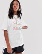 Adidas Originals Pride Trefoil T-shirt-multi