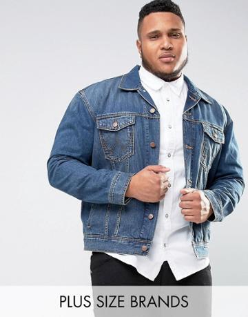 Wrangler Plus Classic Denim Jacket - Blue