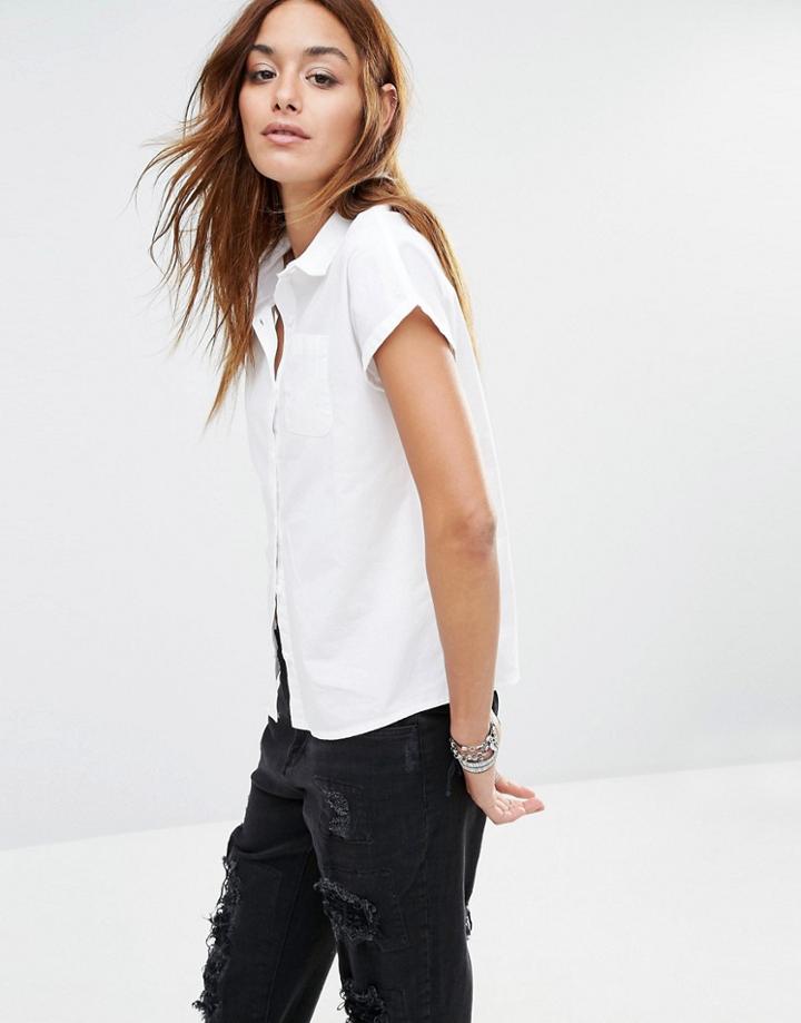 Noisy May Boxy Shirt - Bright White