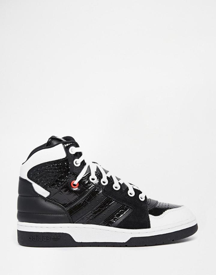 Adidas Originals Instinct Black High Top Sneakers - Black