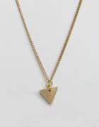 Made Cast Triangle Necklace - Gold