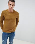 Burton Menswear Sweater In Mustard - Yellow